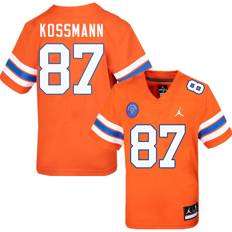 Cameron Kossmann Florida Jersey,Florida Gators #87 Cameron Kossmann Uniforms,Jersey Youth-Throwback